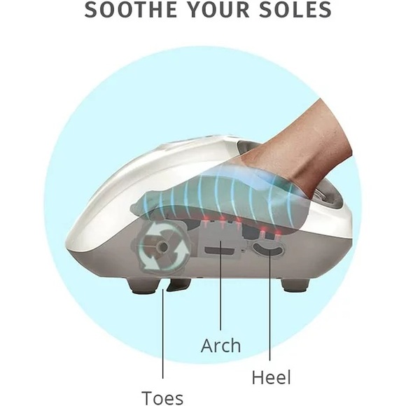 HoMedics Shiatsu Air 2.0 Foot Massager with Heat, Air Compression Massage - Picture 4 of 5